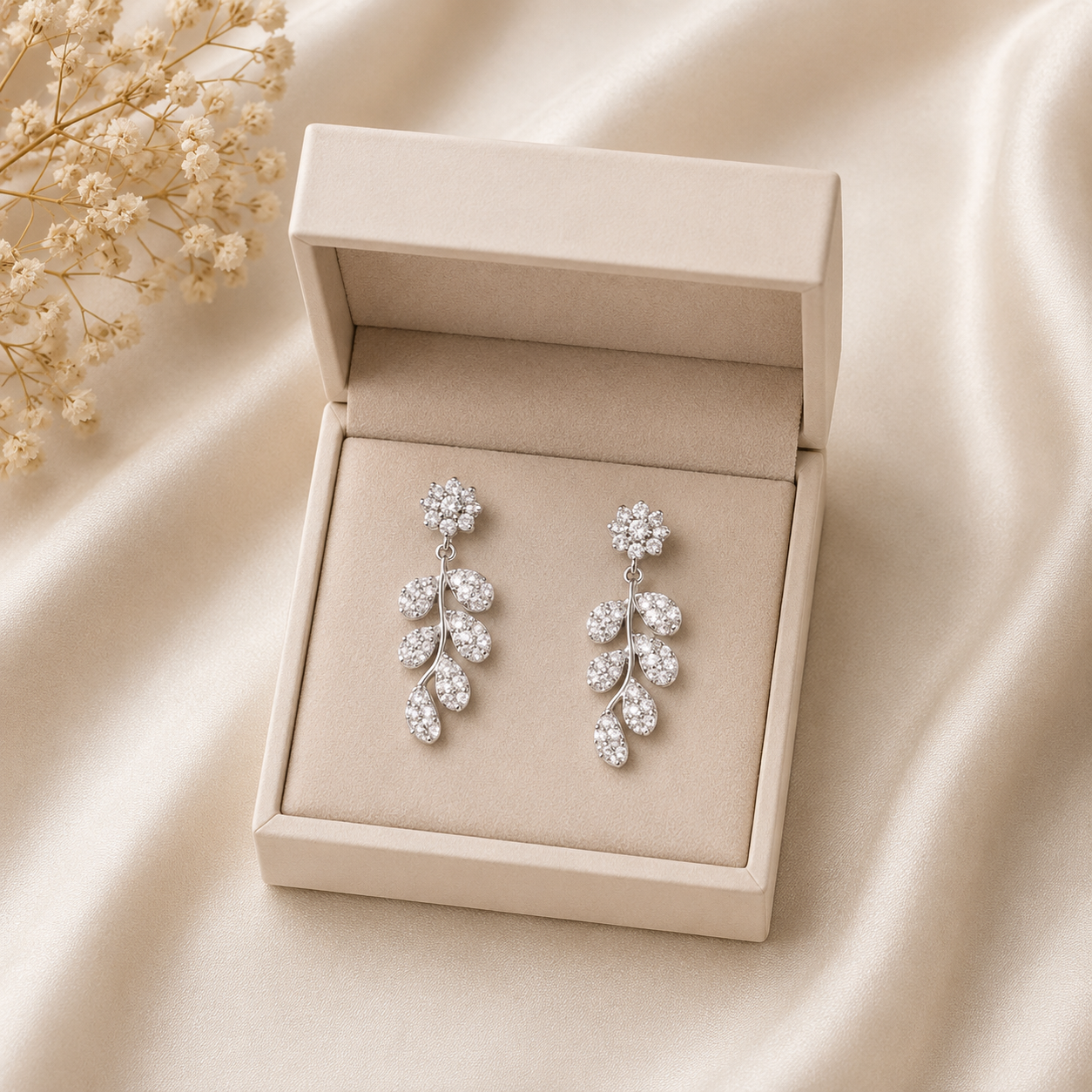 Floral Vine Drop Earrings