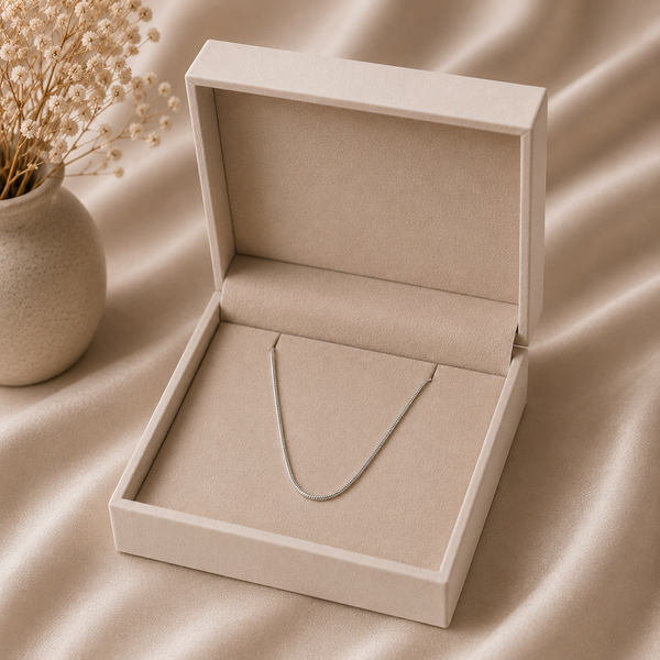 Minimalist Silver Snake Chain