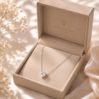Silver Heart Solitaire Pendant