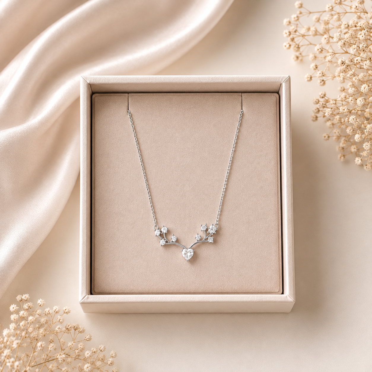 Botanical Heart Branch Pendant